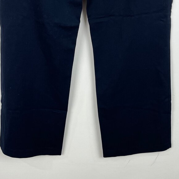 Coupe Collection Chino Pants Size 8 Blue Wide Leg Waist 32in Inseam 32in Rise 9i - Picture 9 of 9